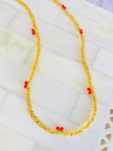 CHERRY SEED NECKLACE