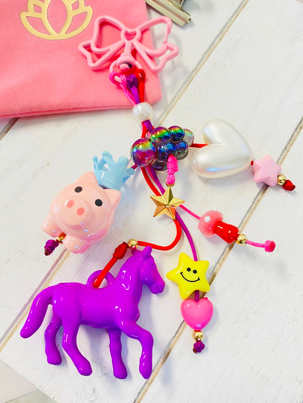 PRINCE CHARMING PIGGY KEYCHAIN