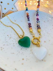 Glass Heart Charm